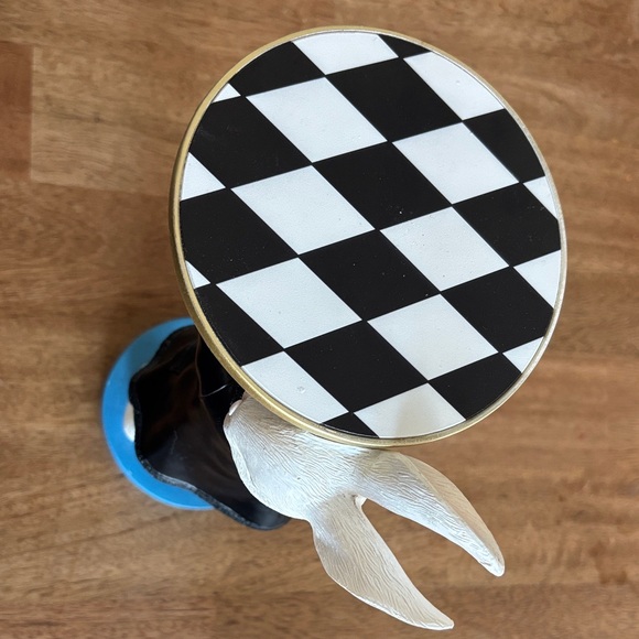 White Rabbit Figurine with Black Jacket - Picture 3 of 4